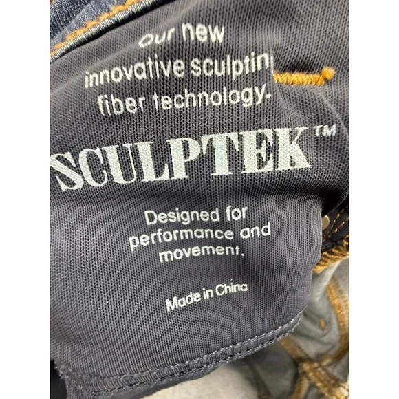 Athleta Sculptek High Rise Slimming Skinny‎ Jeans Medium Wash Size 8 - Picture 5 of 9